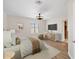 Bright main bedroom features a TV and modern decor at 4200 N Miller Rd # 504, Scottsdale, AZ 85251