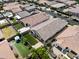Overhead shot of the property featuring a manicured backyard and neighborhood amenities at 10165 E Gamma Ave, Mesa, AZ 85212