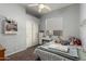 Comfortable bedroom featuring soft carpet, natural light, and a full closet at 1028 S Valle Verde --, Mesa, AZ 85208
