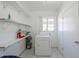 A bright laundry area with white appliances and ample shelving at 1274 E Edgemont Ave, Phoenix, AZ 85006