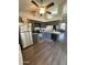 Kitchen featuring stainless steel appliances, gray cabinetry, and modern finishes at 1718 S Longmore St # 53, Mesa, AZ 85202
