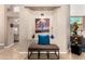 Welcoming entryway with tiled floors, a decorative niche, and stylish furnishings at 3535 E Brookwood Ct, Phoenix, AZ 85048