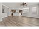 Spacious living room showcases an open floorplan, natural light, and modern finishes throughout the space at 3575 E Gary Way, Gilbert, AZ 85234