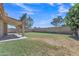 Vast backyard with a covered patio perfect for entertaining or relaxing in a private outdoor setting at 3882 S Hawthorn Dr, Chandler, AZ 85248