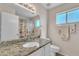 Bathroom with a granite countertop and vanity at 3882 S Hawthorn Dr, Chandler, AZ 85248