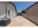 Long driveway with an AC unit and a gate, offering ample parking and privacy at 428 S Sunnyvale --, Mesa, AZ 85206