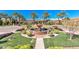Attractive water fountain with lush landscaping and green grass at 119 E Camellia Way, San Tan Valley, AZ 85140
