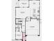 Layout featuring a gourmet kitchen, great room, outdoor living space, and a 2-car garage on the first floor at 5062 N 88Th Dr, Glendale, AZ 85305