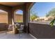 Inviting patio featuring stylish seating, offering a serene outdoor living space at 5401 E Van Buren St # 1088, Phoenix, AZ 85008