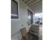 Cozy outdoor patio with seating, perfect for relaxing and enjoying the surrounding views from the comfort of your home at 730 S Country Club Dr # 62, Mesa, AZ 85210