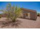 Backyard showcasing desert landscaping, rock, and the home's exterior at 16264 W Pioneer St, Goodyear, AZ 85338