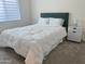 Bright bedroom featuring a cozy bed, neutral walls, and a modern nightstand at 20952 E Via Del Sol --, Queen Creek, AZ 85142