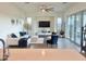 Stylish living room with an open layout, modern furniture, and plenty of natural light at 20952 E Via Del Sol --, Queen Creek, AZ 85142