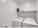 Laundry room with both a washer and a dryer, and a shelf at 35816 W San Ildefanso Ave, Maricopa, AZ 85138