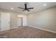 Bright bedroom with recessed lighting, plush carpet, and a closet for storage at 4001 E Apollo Rd, Phoenix, AZ 85042