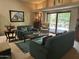 Comfortable living room with couches, artwork, and sliding glass doors to the outdoors at 4856 E Cheryl Dr, Paradise Valley, AZ 85253