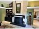 Stylish fireplace with decor adds elegance to the living space at 4856 E Cheryl Dr, Paradise Valley, AZ 85253
