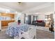 Spacious living area features a dining set, comfortable seating, and natural light at 701 S Dobson Rd # 438, Mesa, AZ 85202