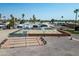 Overhead view of shuffleboard courts in a meticulously maintained community. Relax and have some fun! at 701 S Dobson Rd # 438, Mesa, AZ 85202