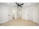 Bedroom with light-colored flooring, ceiling fan, and neutral-toned walls at 1102 W Peoria Ave # 17, Phoenix, AZ 85029