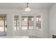 Bright dining area with a bay window that offers a view of the backyard at 1371 W Gary Dr, Chandler, AZ 85224