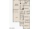 Detailed second floor plan showcasing the layout of the bedrooms, loft, utility room and bathrooms at 1932 E Night Rider Rd, San Tan Valley, AZ 85140