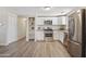 Well-lit kitchen featuring stainless steel appliances, ample cabinet space, and modern countertops at 320 E Mckellips Rd # 46, Mesa, AZ 85201