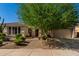 Beautiful home showcases a lush front yard with desert landscaping and mature shade tree at 4010 E Hamblin Dr, Phoenix, AZ 85050