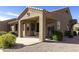 Charming covered patio with gravel landscape and outdoor seating area at 4202 E Broadway Rd # 223, Mesa, AZ 85206