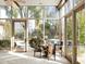 Charming sunroom with views of the pool and backyard, adjacent to the main house at 94 Biltmore Estates Dr, Phoenix, AZ 85016