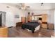 Spacious main bedroom featuring hardwood floors and an entire wall of built-in closets at 15630 N 20Th St, Phoenix, AZ 85022