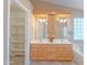 Bright bathroom with double sink vanity, and separate tub and shower at 20277 N 68Th Dr, Glendale, AZ 85308