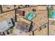 Aerial view of home with pool, backyard, and ample space for outdoor activities and entertaining at 2319 N 71St Dr, Phoenix, AZ 85035