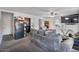 Large living area with updated paint, modern appliances and washer/dryer hookups in the closet at 2319 N 71St Dr, Phoenix, AZ 85035