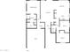 Detailed floor plan showcasing the layout of the primary bedroom, living room, and kitchen at 317 E Nunneley Rd, Gilbert, AZ 85296