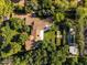 Bird's-eye view reveals a sprawling estate featuring a private pool, manicured grounds, and a well-maintained tiled roof at 5225 N 23Rd St, Phoenix, AZ 85016