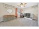 Charming bedroom adorned with floral wall decor, stylish dresser, and a comfortable crib at 5744 E Jacaranda St, Mesa, AZ 85205