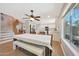 Open concept living room and dining room area with wood floors at 5744 E Jacaranda St, Mesa, AZ 85205