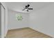 Bright bedroom featuring a ceiling fan and a window at 7137 N 22Nd Dr, Phoenix, AZ 85021
