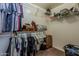 Organized walk-in closet featuring built-in shelving and ample storage space for clothes and accessories at 11101 E Abilene Ave, Mesa, AZ 85208