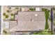Rooftop view displays desert landscaping, gravel, and green grass turf at 1409 E Goldenrod St, Phoenix, AZ 85048