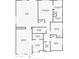 Detailed floor plan showcasing the layout of the home, including dimensions of each room at 1409 E Goldenrod St, Phoenix, AZ 85048