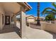 Covered patio with detailed patterned concrete at 15011 W Verde Ln, Goodyear, AZ 85395