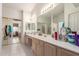 Bathroom with double sinks and plenty of counter space at 2409 S Chestnut Pl, Chandler, AZ 85286
