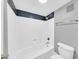 Clean bathroom with a shower-tub combo, a crisp white shower, and a toilet at 3825 E Camelback Rd # 182, Phoenix, AZ 85018