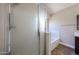 Bathroom featuring a glass shower enclosure and separate bathtub at 3897 E Douglas Loop, Gilbert, AZ 85234