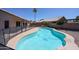 Refreshing outdoor pool with a safety fence, perfect for relaxation and recreation in the sun at 3897 E Douglas Loop, Gilbert, AZ 85234