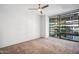 Minimalist bedroom with large windows providing ample natural light and city views at 7180 E Kierland Blvd # 507, Scottsdale, AZ 85254
