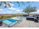 Relaxing hot tub with mountain views, surrounded by lounge seating, providing an outdoor oasis at 7180 E Kierland Blvd # 507, Scottsdale, AZ 85254