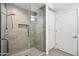 Elegant shower with glass enclosure and modern fixtures at 7180 E Kierland Blvd # 507, Scottsdale, AZ 85254